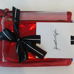 Kendall + Kylie Red Removable Pouches 2 Piece Set